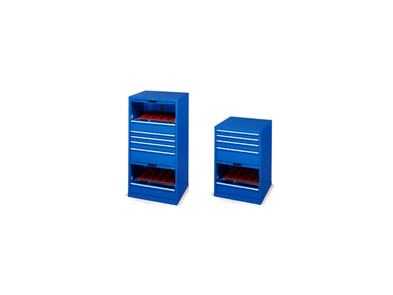 armadi bassi con cassetti e boccole porta frese prof 726 mm